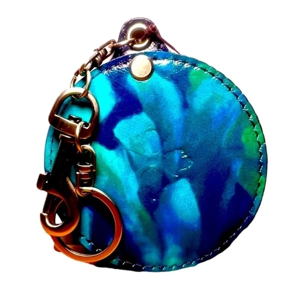NWT Patricia Nash Liscia Key Fob/Purse Charm- Deep Blue Nature